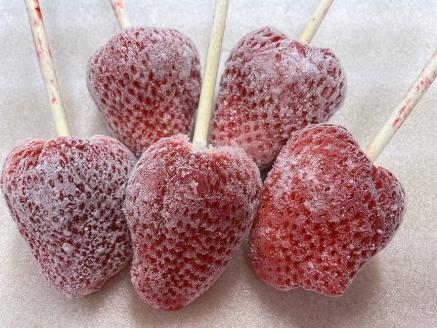 0019-40-02　れっどぱーる （富丘佐野農園） 冷凍いちご棒 20本