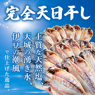 真あじ　天日干しひもの　詰合せ(18枚入)【配送不可地域：離島】