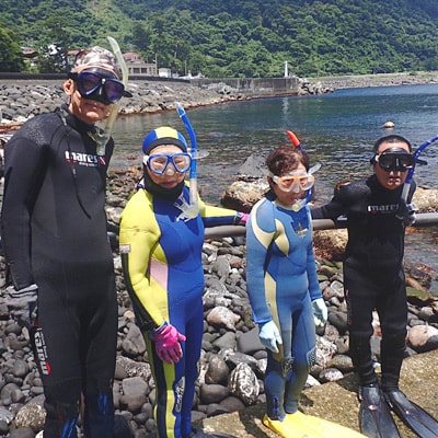 親子で、カップルで! ペアチケット～伊東・城ヶ崎の海で半日スノーケリング体験