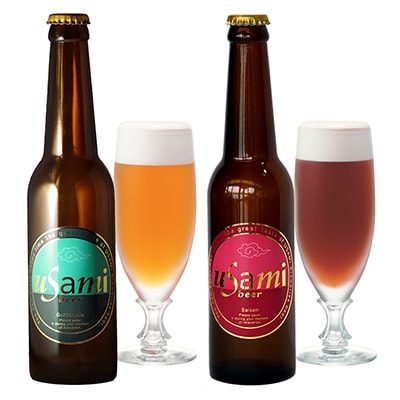 USAMI　BEER　2種×2(4本)セット【配送不可地域：離島】