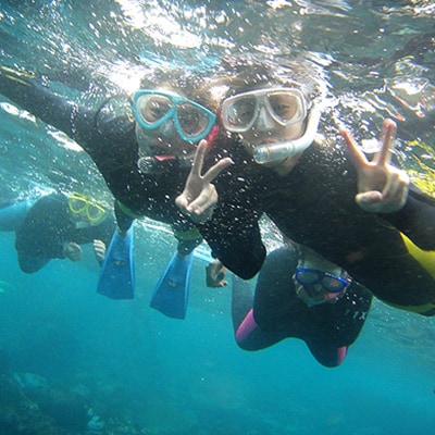 親子で、カップルで! ペアチケット～伊東・城ヶ崎の海で半日スノーケリング体験