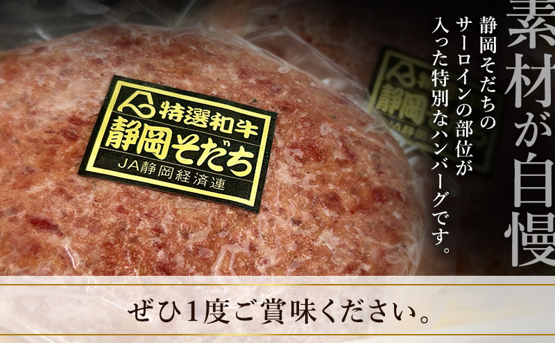 ハンバーグ 【特選和牛静岡そだち】サーロイン入り至高のハンバーグ 180g×2個 ソース付き 上品 旨み 静岡そだち サーロイン おかず 肉料理 ごちそう 島田市 静岡県