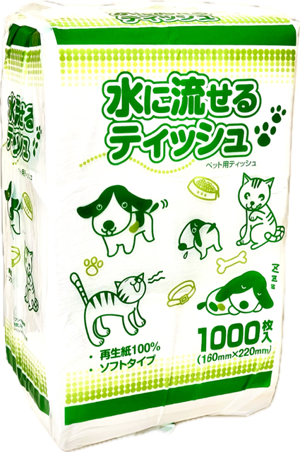 ペット用ティッシュ 1000枚 6パック [sf079-004]