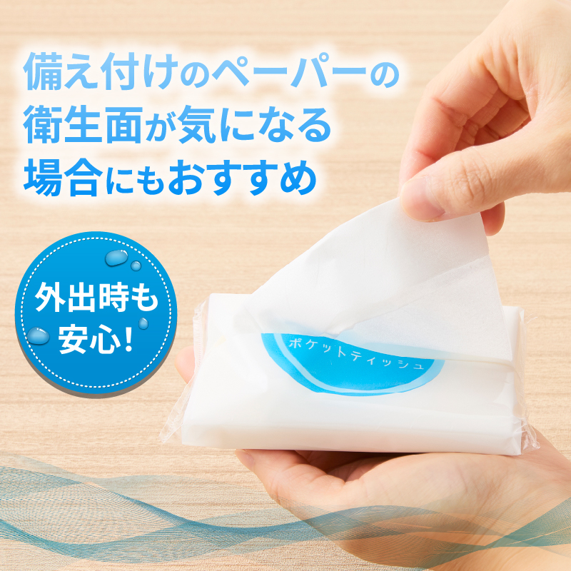 水に流せるポケットティッシュ16個入り×30パック　計480個 [sf068-013]【配送不可地域：沖縄本島・離島】