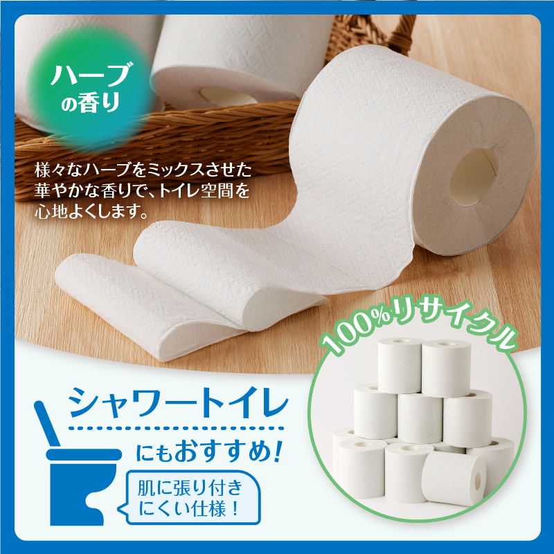 【日用品ランキング1位獲得】128ロール相当 トイレットペーパー 「プレミアムシンラ」 ダブル １２Ｒ×８パック ９６個 シャワートイレ しっかり吸収 長い 40ｍ [sf001-012]