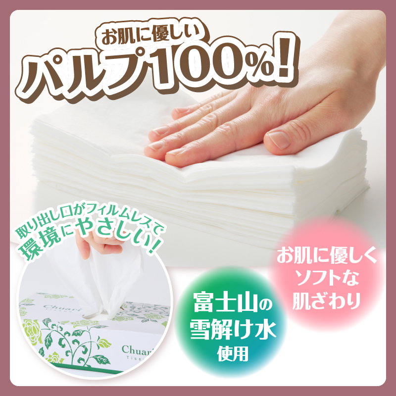 ボックスティッシュChuari 120W 120箱 [sf002-551]