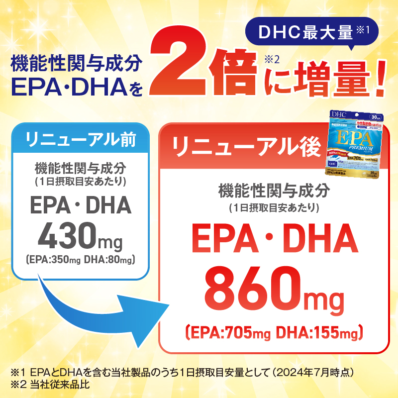 DHC EPAプレミアム 30日分 (機能性表示食品) 3個セット(90日分) [sf014-038]