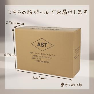 アストペーパータオルエコノミー２００枚入り×４９パック [sf068-011]【配送不可地域：沖縄本島・離島】
