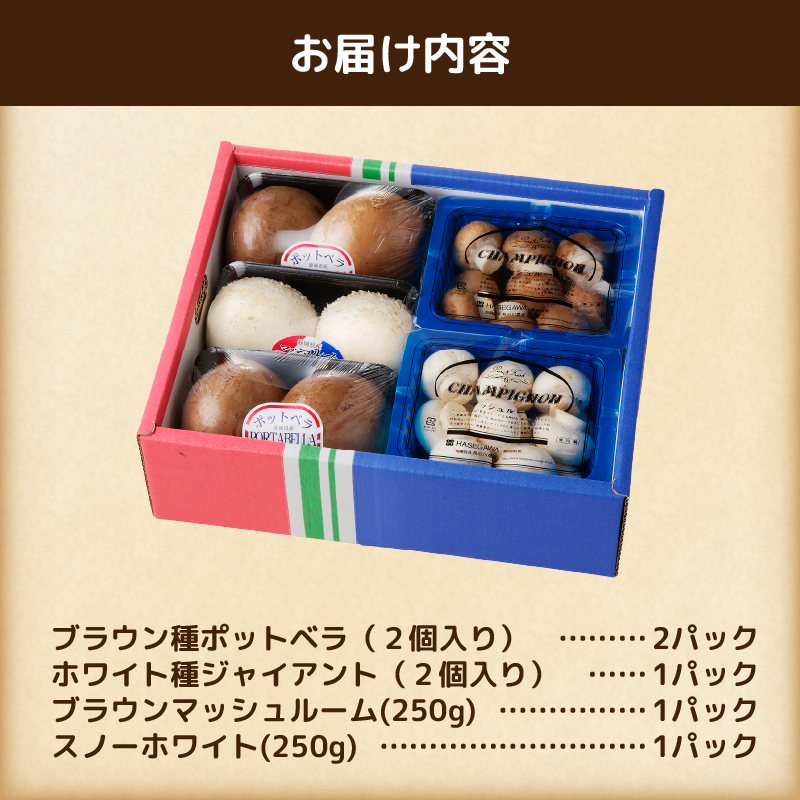 長谷川農産の美味しいマッシュルームセット 無農薬・無漂白栽培 富士山麓 マッシュルームファーム 産地直送 高品質 きのこ キノコ ギフト 長谷川農産 静岡県 富士市 野菜(1039)