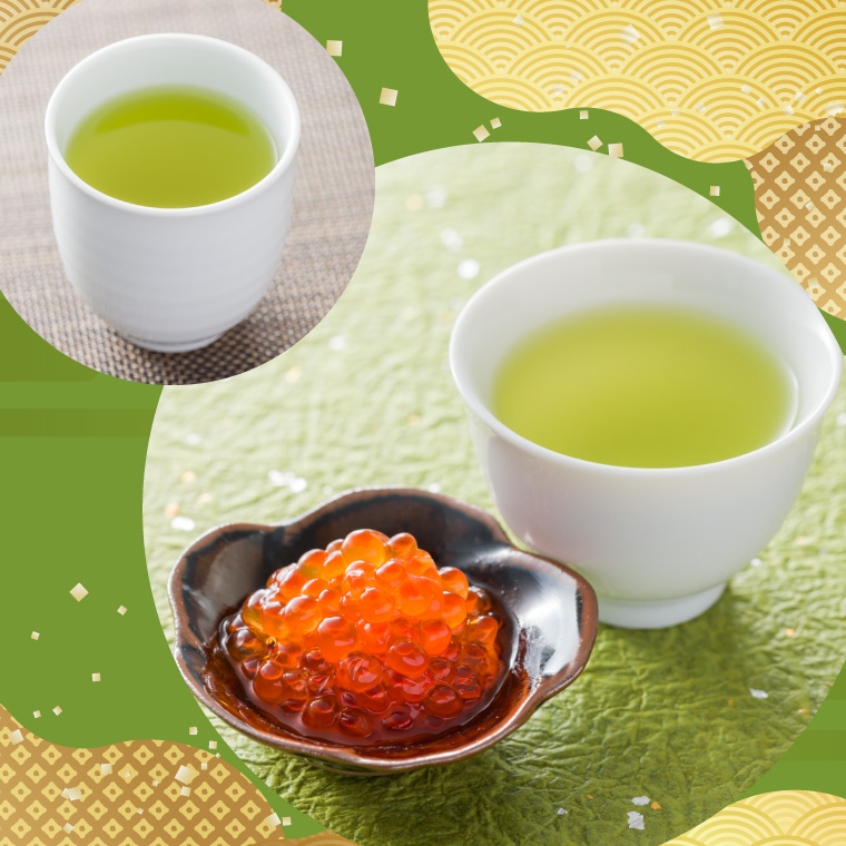 駿河屋賀兵衛 いくら柚子酒盗漬け 村松園プレミアムティーバッグ縁逸品コラボセット（1995）