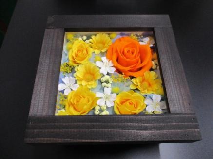 富士のかぐや姫 花手箱S（プリザーブドフラワーボックスアレンジメント）贈答（1877）