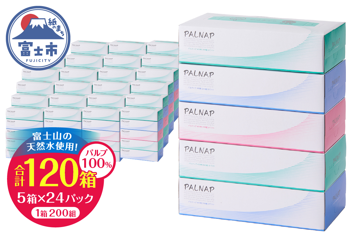 スリムパルナップボックスティッシュ400枚(200組)5箱×12パック60箱[配送2個口]計120箱 [sf002-035]