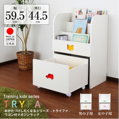 おかたづけしたくなるマガジンラック(男の子用)　TSM-59HBW