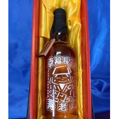 開運彫刻ボトル　七福神　寿老人(幸福長寿)　ブレンデッドウイスキー　40度　開運七福ボトルタグ付き