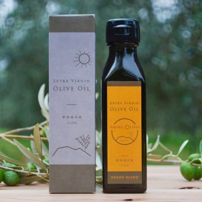 磐田市産エキストラバージン・オリーブオイル100ml ＆ オリーブ茶2g×5包