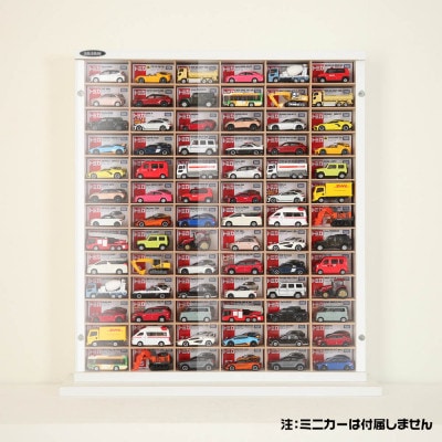 1/64サイズ対応 ミニカーディスプレイラック(ホワイト) MCD-78W