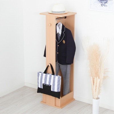 シックでおしゃれなキッズルームシリーズ　ハンガーラック　ナチュラル　 MIC-35HNA