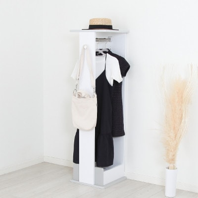 シックでおしゃれなキッズルームシリーズ　ハンガーラック　グレー/ホワイト　 MIC-35HAW