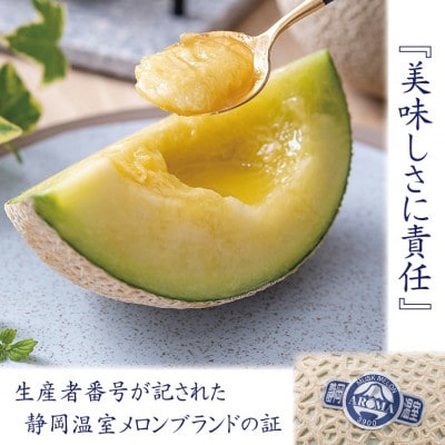 【通年出荷】アローマメロン(大玉)　2玉詰【静岡高級マスクメロン】【配送不可地域：離島・北海道・沖縄県】