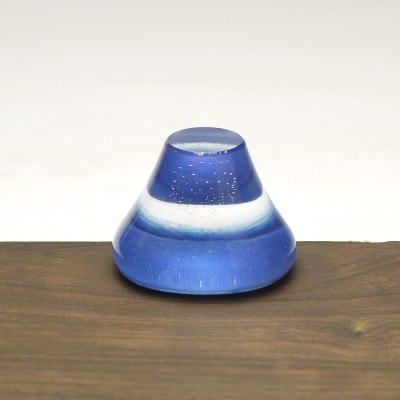 ガラス富士山ペーパーウエイト