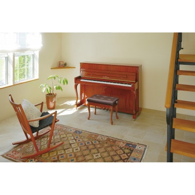 【ピアノ】カワイ KAWAI の新品アップライトピアノLD-200(ウォルナット色)【配送不可地域：離島・沖縄県】