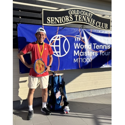 【中級者向け】世界マスターズランキングトップ10入りプロによるテニスパーソナルレッスン(1回分)