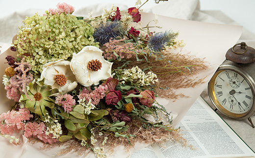 ドライフラワースワッグ(花束)L