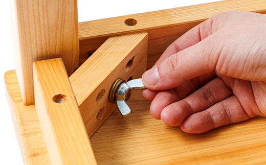 ヒノキキッズデスク(幼児机)