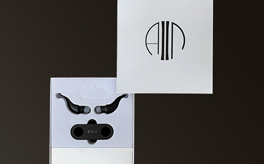 新感覚音響ガジェット AIP(黒) ワイヤレスオーディオ イヤホン ツノ形【配送不可地域：沖縄県】