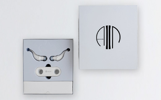 新感覚音響ガジェット AIP(白) ワイヤレスオーディオ イヤホン ツノ形【配送不可地域：沖縄県】