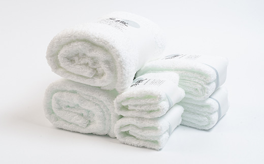 静岡県磐田市産ホテルの厚織り白タオルセット