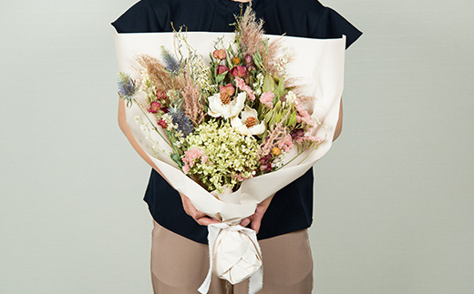 ドライフラワースワッグ(花束)L