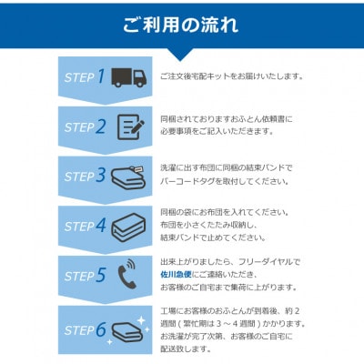 丸八真綿 羽毛布団　ザブザブ丸洗いクリーニング　1枚