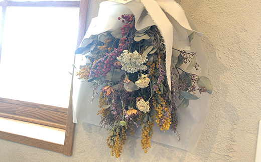 ドライフラワースワッグ(花束)M