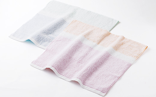 静岡県磐田市製造 わたあめバスタオルピンク2枚とブルー2枚の計4枚セット
