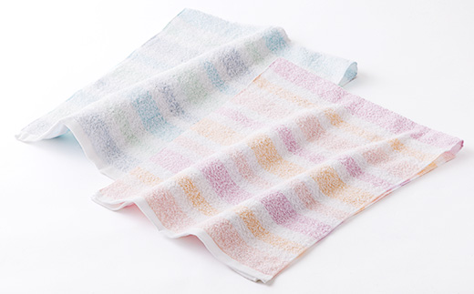 静岡県磐田市製造 わたあめフェイスタオル10枚セット ピンクとブルー各5枚