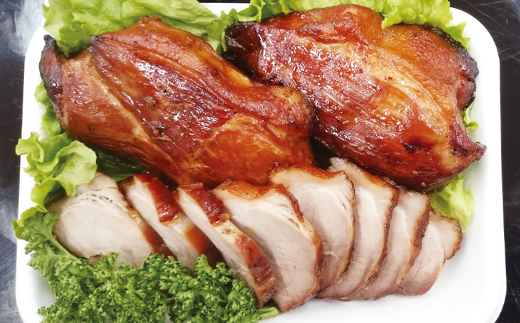 肉のプロが作った秘伝の味　手作りやわらかモモ焼豚 国産　400g×2本【配送不可地域：離島】