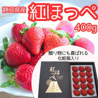 【化粧箱入り】静岡県産『紅ほっぺ』400g(12粒または15粒)【配送不可地域：離島】