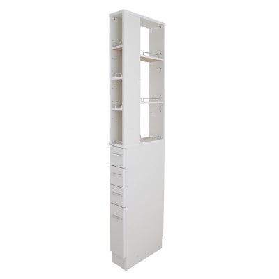 隙間収納ラック　15cm幅(ホワイト)　SRD-15W