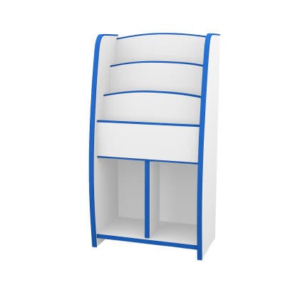 知育家具シリーズ　マガジンラック　48cm幅(ブルー)　MRJ-48HB