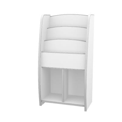 知育家具シリーズ　マガジンラック　48cm幅(ホワイト)　MRJ-48HW