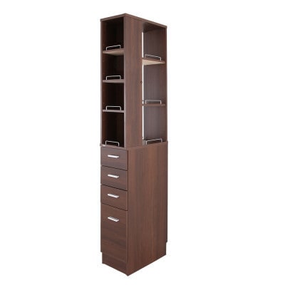 隙間収納ラック　25cm幅(ブラウン)　SRD-25D