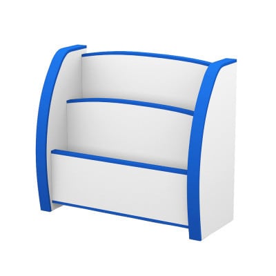 知育家具シリーズ　えほんたて　50cm幅(ブルー)　PS-50SB