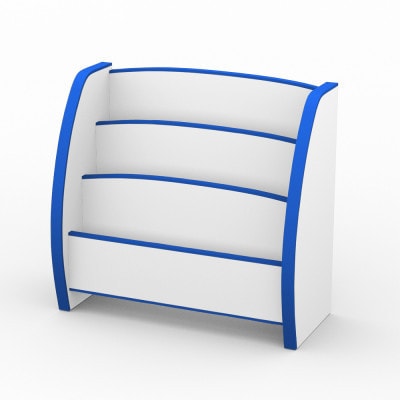 知育家具シリーズ　えほんたて　65cm幅(ブルー)　PS-65MB