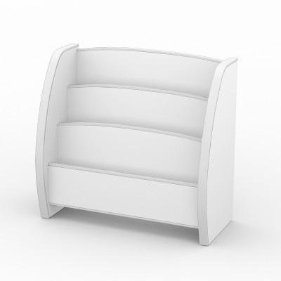 知育家具シリーズ　えほんたて　65cm幅(ホワイト)　PS-65MW