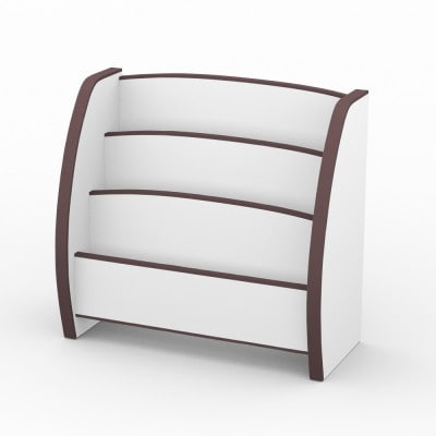 知育家具シリーズ　えほんたて　65cm幅(ブラウン)　PS-65MD