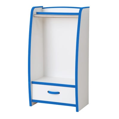 知育家具シリーズ　ハンガーラック　48cm幅(ブルー)　HRJ-48HB