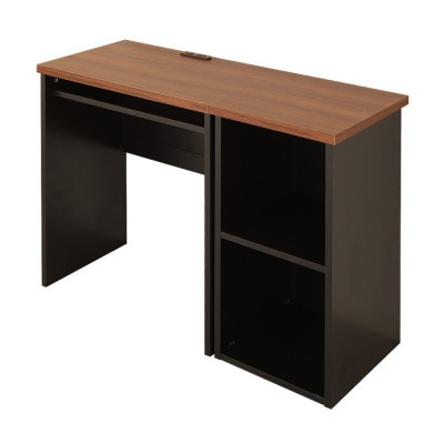 サイドデスク付　薄型コンパクトデスク(ブラック)　TWS-9435K