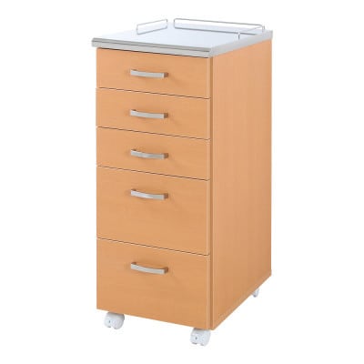 ステンレス天板キッチンワゴン(ナチュラル)　STM-35SN