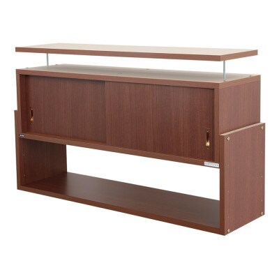 耐震上置き　じしん作くん　幅106cm×奥行29cmタイプ(ブラウン)　106-29B